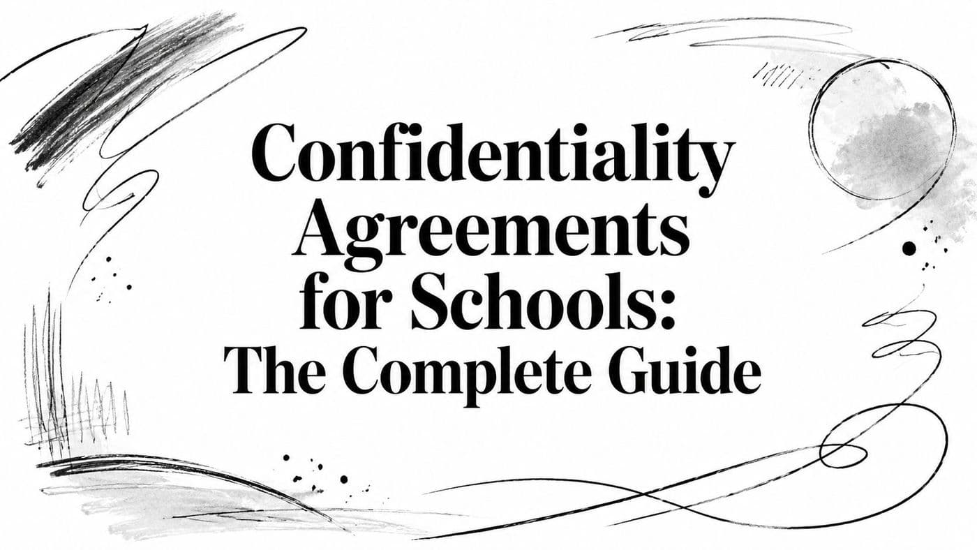 Confidentiality Agreements for Schools: The Complete Guide