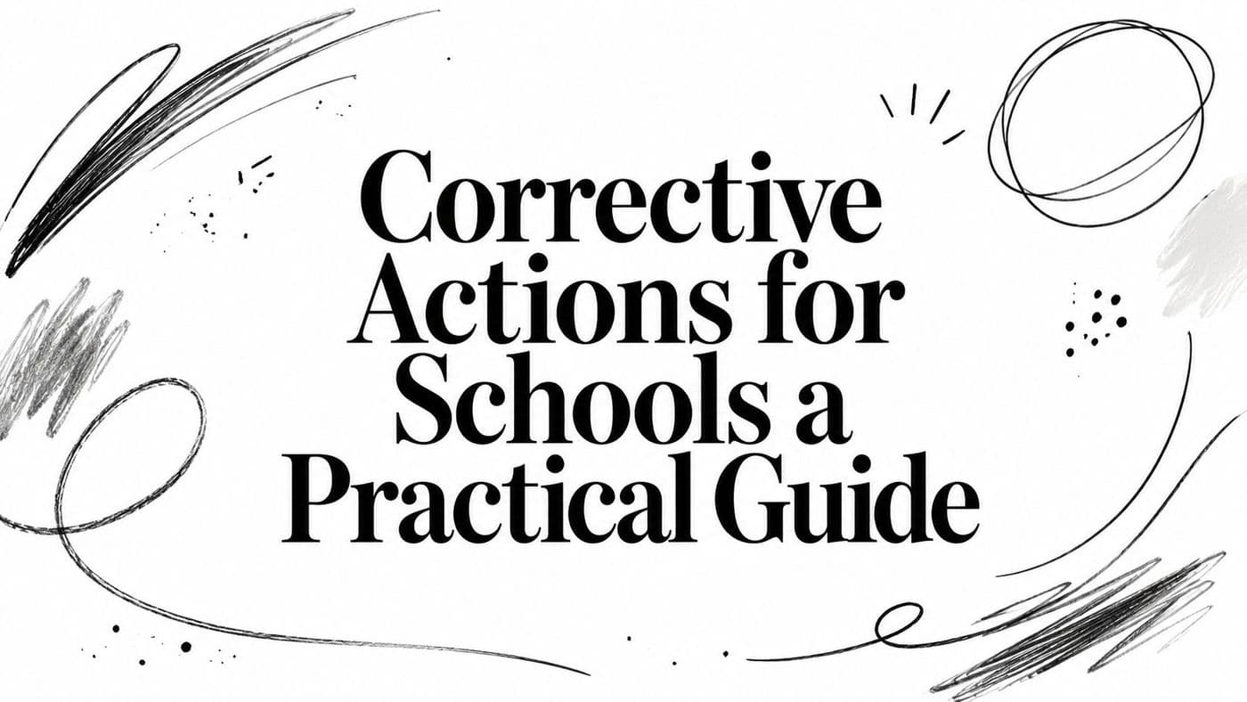 Corrective Actions for Schools a Practical Guide