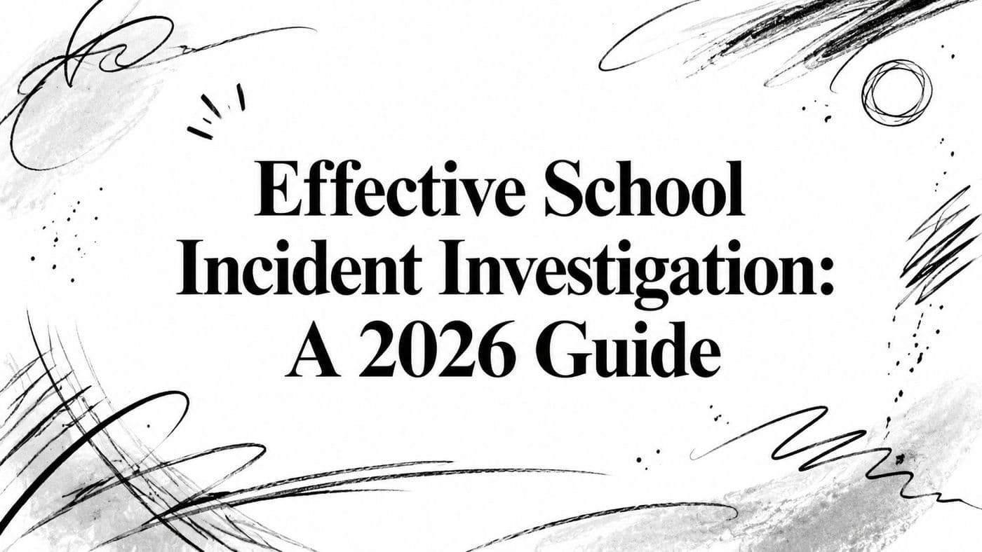 Effective School Incident Investigation: A 2026 Guide