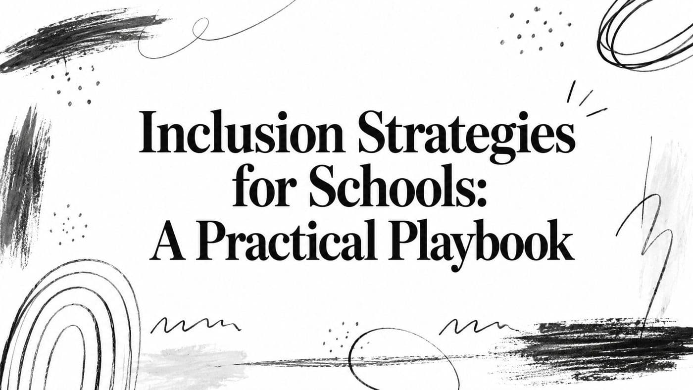 Inclusion Strategies for Schools: A Practical Playbook
