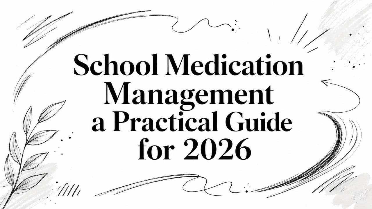 School Medication Management a Practical Guide for 2026