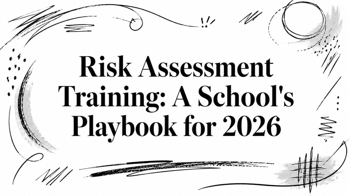 Risk Assessment Training: A School's Playbook for 2026