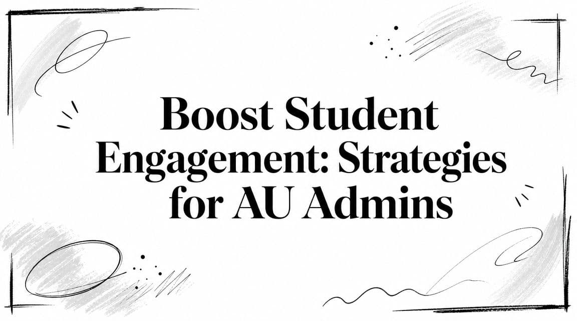 Boost Student Engagement: Strategies for AU Admins