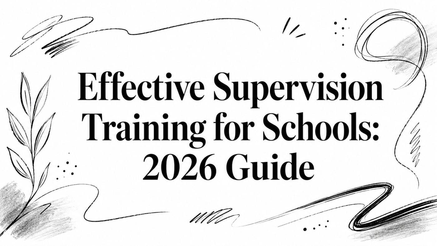 Effective Supervision Training for Schools: 2026 Guide