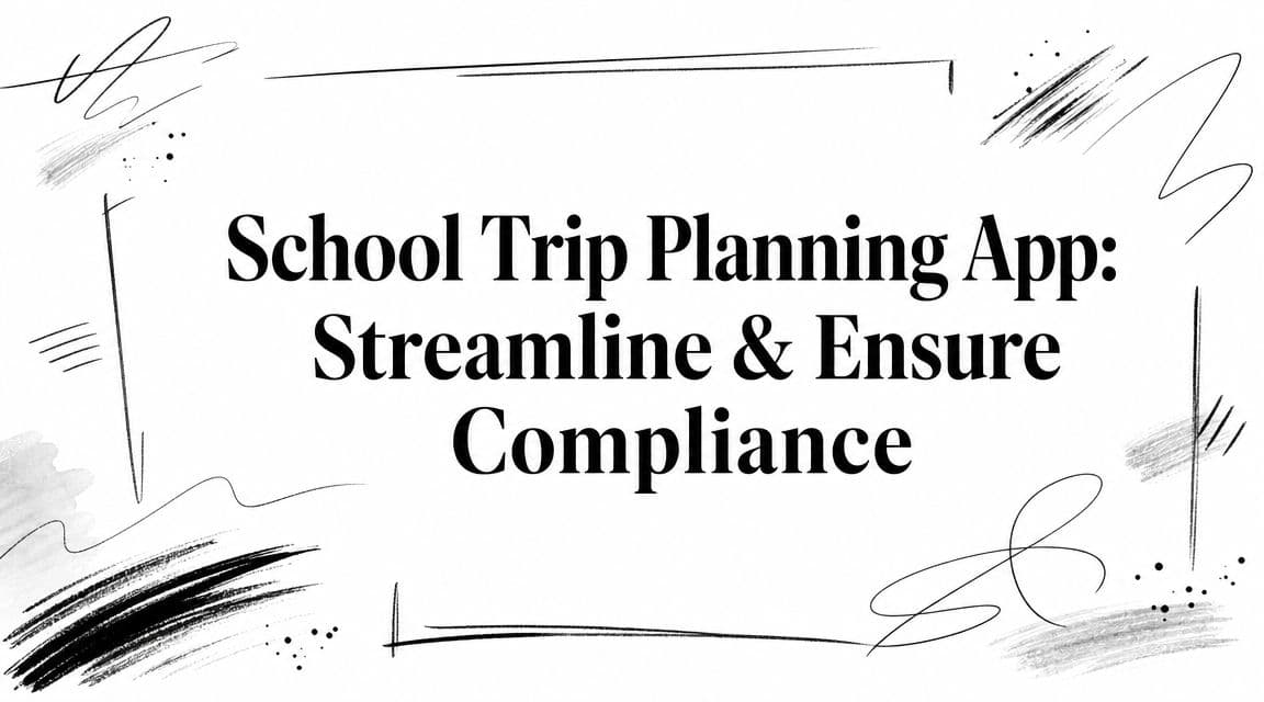 School Trip Planning App: Streamline & Ensure Compliance